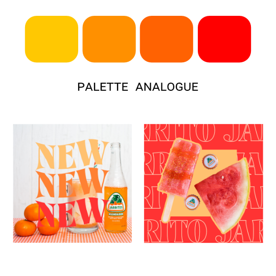 Palette de couleurs analogue